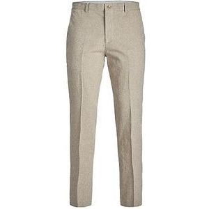 Jack & Jones Premium Jprriviera Linen Slim Fit Sn Herenkostuum, Beige, 46