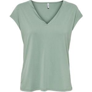 Only T-shirt Onlfree S/s Modal V-nec Top Box Jrs 15287041 Lily Pad Dames Maat - L