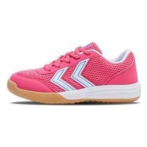 hummel Multiplay Flex LC Jr, uniseks gymschoenen voor kinderen en jongens, raspberry sorbet, 36