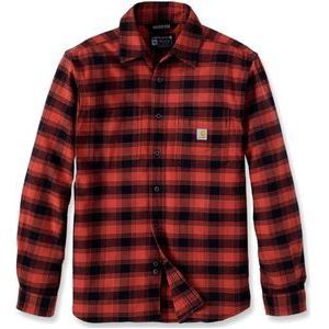 Carhartt Rugged Flex Flannel, shirt, rood/zwart, L