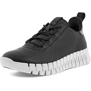 ECCO Gruuv W Black Light Grey Sneakers voor dames, Black Light Grey, 42 EU