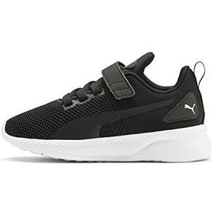 PUMA Flyer Runner V Ps uniseks-kind Hardloopschoenen, Black Puma Zwart Puma Wit 01, 31 EU