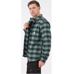 Carhartt M Rugged Flex Relaxed Fit Midweight Flannel Long-Sleeve Plaid Shirt