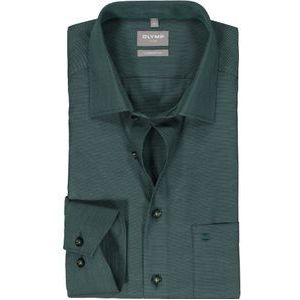OLYMP comfort fit overhemd, structuur, groen 44