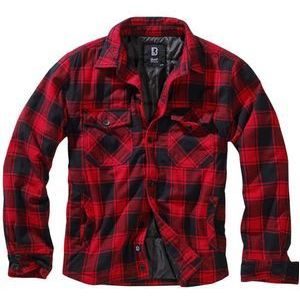 Brandit Lumberjacket Rood Zwart Vest Heren