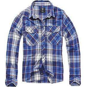 Brandit Check Shirt Overhemd heren, Blauw, L