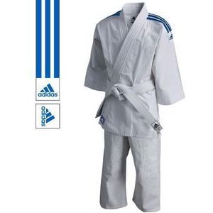 adidas Judopak J200 Evolution Wit/Blauw 110-120cm