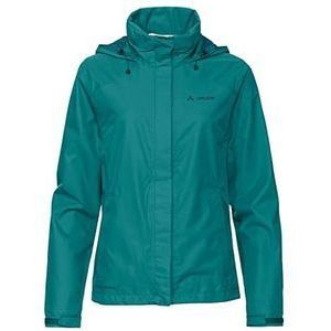 VAUDE Escape Bike Light Jacket voor dames, lichte 2-laags regenjas, betrouwbare wielregenbescherming, dunne mesh-voering, capuchon in de kraag, reflecterende elementen, eco-afwerking