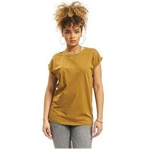 Urban Classics dames T-Shirt Ladies Extended Shoulder Tee, groef, 3XL