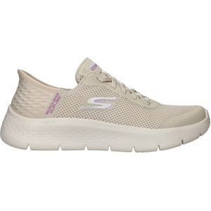 Skechers Dames GO Walk Flex Grand Entry, gebroken wit textiel/trim, 4.5 UK, Gebroken witte textielversiering, 37.5 EU