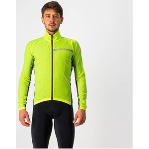 Castelli Windstopper jacket Heren Fluo Grijs - SQUADRA STRETCH JACKET YELLOW FLUO DARK GRAY - M