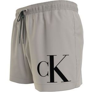 Calvin Klein Short Drawstring swimshort, heren zwembroek, zilvergrijs -  Maat: L