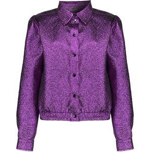 Geisha Jas Bomberjasje Met Metalic Look 43684 20 000445 Purple Dames Maat - M