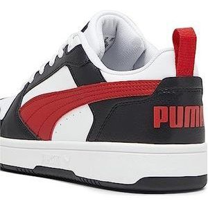 PUMA Unisex Rebound V6 Low Sneaker, Puma White for All Time Red PUMA Black, 48.5 EU