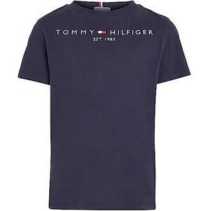 Tommy Hilfiger - Essential Tee S/S Ks0ks00210, T-shirts met korte mouwen, Unisex - Kinderen en teners, Blauw (Twilight-marine), 3 jaar
