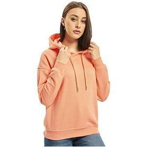 Urban Classics Damestrui met capuchon Ladies Hoody, Basic Sweater verkrijgbaar in vele kleuren, maten XS - 5XL, oranje (papaya), S