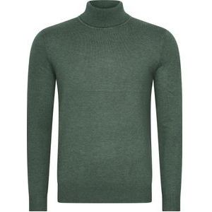Mario Russo Coltrui - Trui Heren - Sweater Heren - Coltrui Heren - XL - Eend Groen