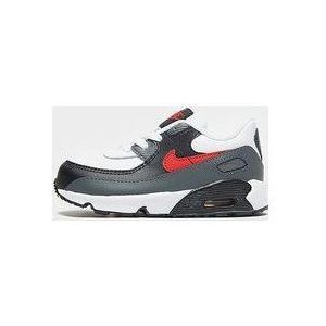 Nike Air Max 90 Leather Baby's - White/Iron Grey/Black/University Red - Kind, White/Iron Grey/Black/University Red