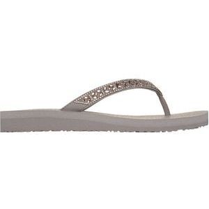 Skechers Meditation - Butterfly Garden Dames Slippers - Taupe - Maat 36