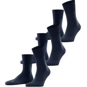 FALKE Run 3-Pack anatomische pluche zool katoen multipack sokken unisex blauw - Maat 46-48