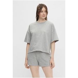 Pieces - Loungewear Top - Summer 2/4 wijde top - L - Grijs