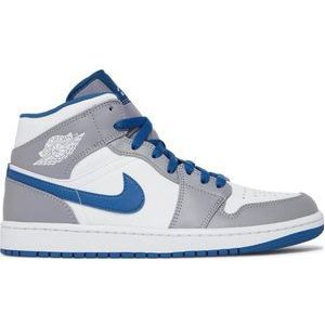 Nike Air Jordan 1 Mid (GS), True Blue Cement, DQ8423-014, EUR 38