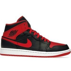 Nike Air Jordan Mid Zwart/Wit/Fire Red - Sneaker - DQ8426-060 - Maat 44