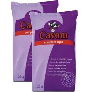 2x20 kg Cavom compleet light hondenvoer