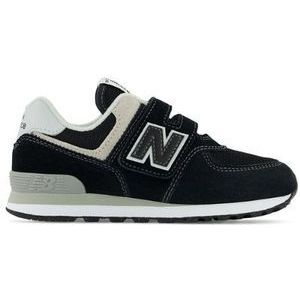 New Balance Kinderen 574 Core Hook & Loop in Zwart, Leather, Maat 28.5