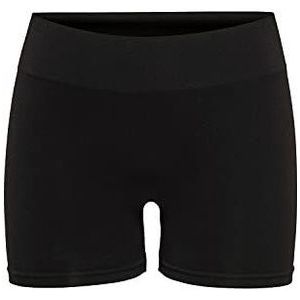 ONLY Dames Mini Shorts Leggins 2-delig Pack | Fitness fietsbroek ONLVICKY | Onderrok hotpants naadloos, kleuren: zwart, maat: M-L, zwart, M/L