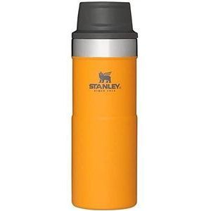 Stanley 10-09848-056 Trigger Action Travel Mug 0 35 L / 12OZ Saffron - Lekvrij - Beker voor koffie thee en water - BPA-VRIJ - Roestvrijstalen reisbeker - Vaatwasmachinebestendig