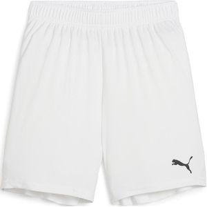 PUMA teamGOAL Shorts Jr Unisex Sportbroek - Puma Wit-Puma Zwart - Maat 128