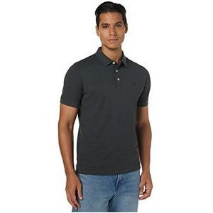 JACK & JONES Klassiek poloshirt voor heren, Donkergrijs Melange/Detail:tonal/Black/Slim, XXL