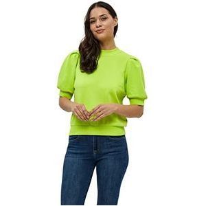 Minus Mika Crew Neck Puff Half Sleeve Sweat | Groene Sweatshirts voor Dames UK | Lente Trui voor Dames | Maat XXL