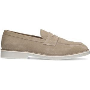 Beige suède loafers