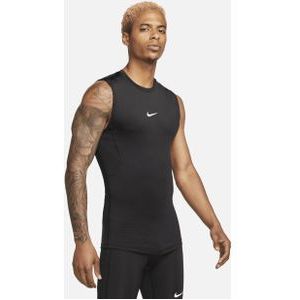 Nike Pro Dri-FIT strakke, mouwloze fitnesstop voor heren - Zwart