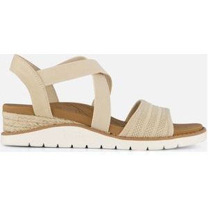 Skechers Bobs Arch Fit Beach Kiss Sandalen beige