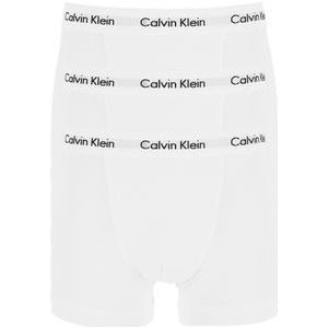 Calvin Klein trunks (3-pack), heren boxers normale lengte, wit -  Maat: XL