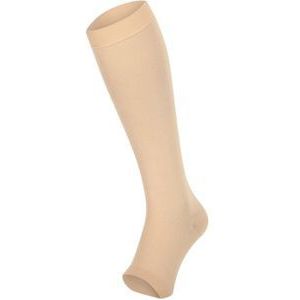 Dunimed premium comfort steunkousen drukklasse 1 - open teen (Per paar) size: S