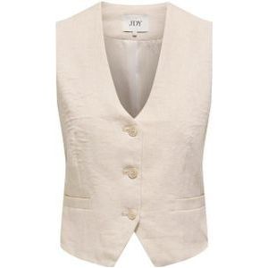 Jdy jdymaya linen waistcoat pnt d grijs