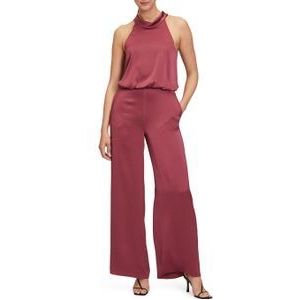 Vera Mont Overall jumpsuit rood (Maat: 46) - Halslijn: Ronde hals,