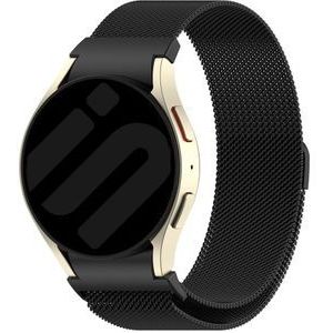 Strap-it Samsung Galaxy Watch 6 40mm 'One push' Milanese band (zwart)