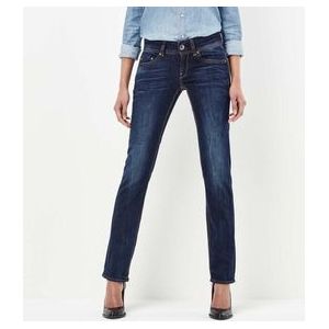 G-STAR Midge Saddle Mid Waist Straight Jeans - Dames - Dark Aged - W29 X L34