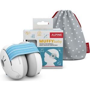 Alpine Muffy Baby - Premium Gehoorbescherming voor Baby en Peuter - Verstelbaar - SNR 23 dB - Blauw