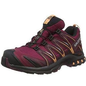 Salomon XA Pro 3D Trail Running schoenen voor heren, stabiliteit, grip, duurzame bescherming, Rhododendron Wijn Proeverij Cantaloupe, 36.50 EU