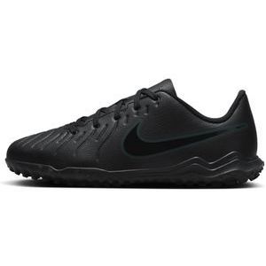 Nike Jr. Tiempo Legend 10 Club low-top voetbalschoen voor kleuters/kids (turf) - Zwart