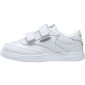 Reebok Club C 2 V Sneakers voor kinderen, uniseks, White Glen Green Vector Blauw, 22.5 EU