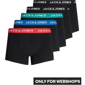 Jack & Jones Boxershorts Heren JACHUEY 5-Pack Zwart - Maat XXL