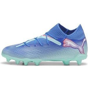 PUMA Unisex Kid's Future 7 Pro Fg/Ag Jr Voetbalschoen, Bluemazing PUMA Witte Elektrische Pepermunt, 11