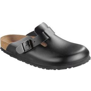 Birkenstock - Sandalen en slippers - Boston Natural Leather Black voor Heren - Maat 43 - Zwart